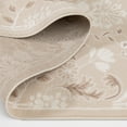 thumbnail image 4 of Mainstays Floral Pattern Low Pile Ivory Base with White Flowers, Area Rug 5x7, Recommended for Living room, Dining area, Bedroom, 4 of 8
