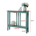 thumbnail image 3 of Room Designs Console Table Teal Transitional Rectangular, 3 of 4