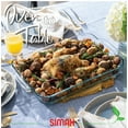 thumbnail image 3 of Simax Glass Roaster Baking Dish: Large Rectangular Roaster Pan For Baking And Cooking - Oven and Dishwasher Safe Cookware – 5 Quart Oven Casserole Pan, 3 of 7