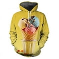 3D Printed Food Ice Cream Hoodie For Men Clothes Spring Autumn Long