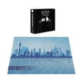 thumbnail image 5 of Ambesonne Las Vegas Jigsaw Puzzle, American City Silhouette, Heirloom-Quality Fun Activity for Family Durable Cardboard, 1000 pcs, Pale Blue and Blue, 5 of 5