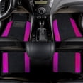 thumbnail image 5 of Maidao 4pcs Black Velvet Colored Striped Floor Mats Suitable for Off-Road Vehicles And Trucks Equipped with All-Weather Waterproof Protective Mats, 5 of 9