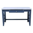 thumbnail image 5 of Hampton Blue and Antiqued Chalk Wood Desk, 5 of 10