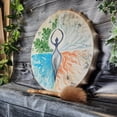 thumbnail image 2 of Shaman Drum with Drum Stick Spiritual Healing Sound Healing Tool, 2 of 5