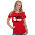thumbnail image 3 of Verse Philippians 4:13 Be Strong Womens Slim Fit Graphic Tee Brisco Brands X, 3 of 5