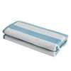Superior Daines Checkered Cotton Beach Towel Set Of 2, 34" x 64", Aero Blue