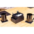 thumbnail image 2 of Juego De Posavasos Cuadrados De Cuero Dacasso - Cuadrado - Negro - Cuero De Grano Superior - 1 Cada Uno, 2 of 5