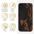 thumbnail image 4 of Case Yard Wooden Case for iPhone-XS-Max Soft TPU Silicone cover Slim Fit Shockproof Wood Protective Phone Cover for Girls Boys Men and Women Supports Wireless Charging Great Wave Design, 4 of 7