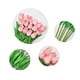 thumbnail image 3 of Shine-Co Lighting Tulipanes Artificiales De Poliuretano, 10 Unidades, Ramos De Arreglo De Flores Falsas De Tacto Real Para Decoración De Boda En El Hogar, Oficina (Rosa), 3 of 6