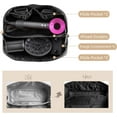thumbnail image 3 of Universal Travel Storage Bag for Hair Dryer, All-in-One Storage Organizer Bag for Hair Tools Attachments, Black, 3 of 14