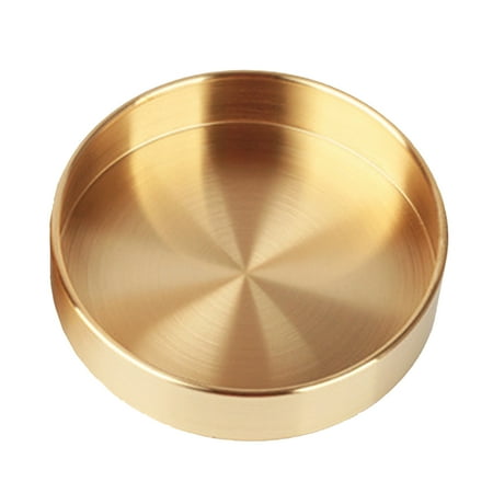 

Yoone Portable Nordic Retro Round Metal Tray Storage Rack Diaplay Mold Household Tool
