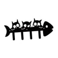 thumbnail image 2 of Gancho de pared para gatos, perchero para ropa, organizador compacto para ahorrar espacio, color negro, para llaves, para oficina, porche, puerta,, 2 of 8