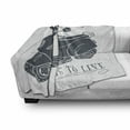 thumbnail image 3 of Motorcycle Soft Flannel Fleece Throw Blanket, Sketch Scooter with to Travel is to Live Words Hand Drawn Design, Cozy Plush for Indoor and Outdoor Use, 50" x 60", Dark Bluegrey and White, by Ambesonne, 3 of 6