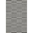 thumbnail image 1 of Unique Loom Outdoor Striped Classic Rug 5' x 8' Rectangle Charcoal/Ivory, 1 of 1