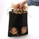 thumbnail image 2 of CHAO Comedero de heno (negro, 25cm x 28cm), bolsa de heno para conejos y cobayas, bolsa alimentadora colgante, perfecta para animales pequeños que comen heno, 2 of 4