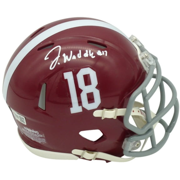 Jaylen Waddle Autographed Alabama Crimson Tide Mini Helmet - Fanatics