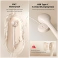 thumbnail image 5 of Electric Body Brush Back Scrubber for Shower, Waterproof Long Dual Handle Power Body Scrubber with 3 Heads, Rechargeable Bath Brush & 2 Speeds, for Cleansing, Exfoliating and Massaging Skin, 5 of 10