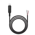 thumbnail image 3 of Cable Conector de Cargador de Fuente de AlimentacióN con Conector Macho y Hembra USB Tipo C, Cable de ReparacióN, Cable Tipo Soldadura, Cable de 2 NúCleos, 3 of 5