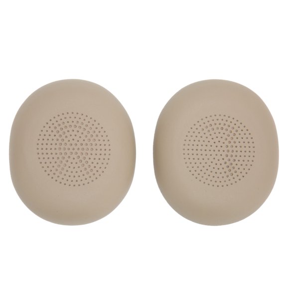 Almohadillas para auriculares, almohadillas profesionales de repuesto de cuero proteico para auriculares Jabra ELITE 45h, color dorado
