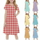 thumbnail image 1 of Teen Girls Dresses A-Line Dress Casual Summer Outfit for Kids Comfortable ,Sie:150, 1 of 7