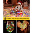 thumbnail image 4 of Cadena de luces KNONEW para exteriores, 30 m, 300 LED, multicolor, impermeable, 4 of 7