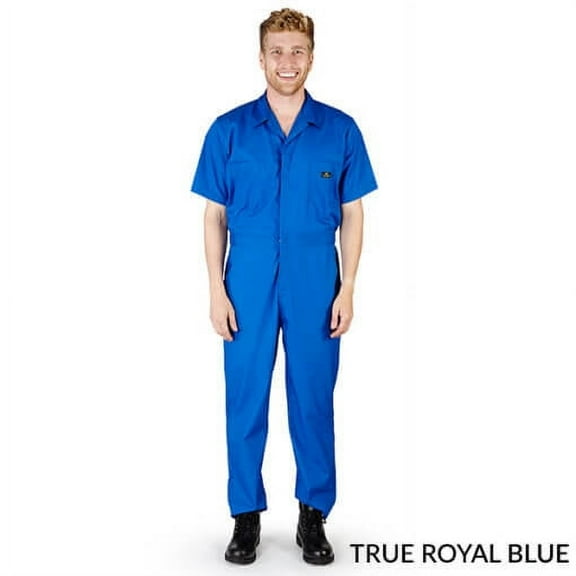 NATURAL UNIFORMS MENS SHORT SLEEVE COVERALLS FREE SHIPPING