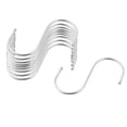 thumbnail image 1 of Ganchos para colgar toallas de acero inoxidable en forma de S de 12.5 cm de longitud, 10 piezas, 1 of 7