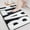 01#White Black, variant on Fmxomd Black and White Bathroom Rugs, Bath Letters Non Slip Bathroom Mat, Soft Absorbent Cute Bath Mat, Machine Washable Quickly Dry Comfortable Bathmat for Bathtub, Bedroom, Shower, 16"x24"