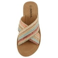 thumbnail image 5 of Soda Shoes Women Sandals Crisscross Strap Band&nbsp;Flatform Platform LUCY-S Multi Color Raffia Colorful 7, 5 of 5