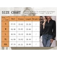 thumbnail image 3 of TEMOFON Blouses for Womens Fall Tops Casual V Neck Shirts Long Puff Sleeve Tunic Tops Loose Fit T Shirts Dressy Shirts Trendy Solid Color Black Size XL, 3 of 5
