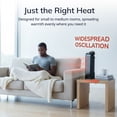 thumbnail image 4 of Lasko 16" 1500W Electric Oscillating 2-Speed Ceramic Tower Space Heater, Black, CT16450, 4 of 13