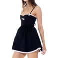 thumbnail image 3 of Coduop Womens Pleated Mini Dress Sleeveless Loose Sweet Tank Dress A Line Swing Dress, 3 of 5
