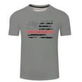 thumbnail image 2 of MRULIC shirts for men Men T Shirt Independence Day 3D Digital Printing Casual Basic Tee Tops Men Formal Shirts Grey + XXL, 2 of 4