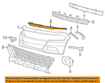 Details about   06-10 DODGE CHARGER FRONT LEFT & RIGHT BUMPER COVER SUPPORT BRACKET OE NEW MOPAR 