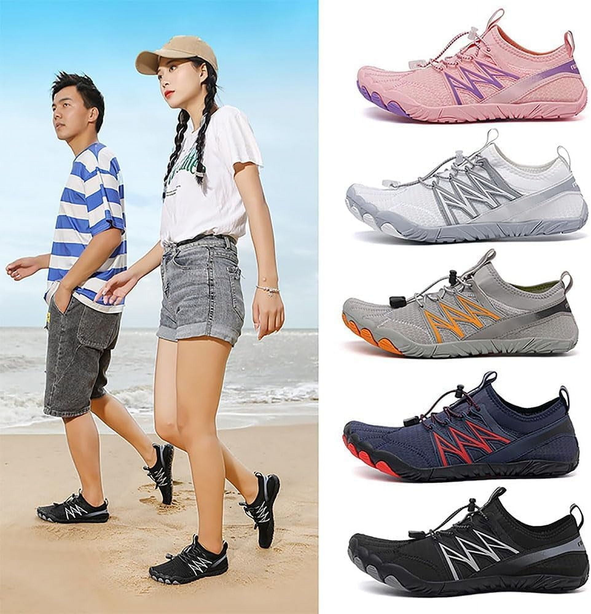 Footwear for Women Men with Neuropathy, Comfortable Lightweight Non-Slip Barefoot Shoes Hiking Shoes