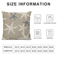 thumbnail image 5 of GOSMITH  Tan Brown Starfish Pillow Covers Coastal Beachy Nautical Couch Pillow Cases Vintage Farmhouse Rustic Throw Pillows Home Decor for Living Room Bedroom Bed Cushion Outdoor White, 5 of 5