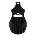 thumbnail image 3 of Sinleey Girls Shiny Lyrical Ballet Dress Backless Jazz Latin Cha-Cha Rumba Samba Dance Costume Black 6, 3 of 9