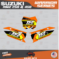 thumbnail image 2 of Kalair GFX Graphics Kit for Suzuki RMZ250 (2019-2023) Warrior Series, 2 of 5