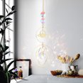thumbnail image 4 of Campanas De Viento Crystal Light Catcher Circular Star Prismas de metal Colgante para regalos familiares (B) Ndcxsfigh Libre de BPA, 4 of 9