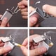 thumbnail image 4 of Mini cenicero portátil de 2 piezas, cenicero portátil con llavero, mini cenicero de metal para cigarrillos, para fumar con protección ambiental al aire libre, 4 of 4