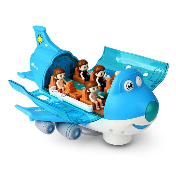 JM Juguete de avion para ninos Tecnologia Bump Go Juguetes para ninos pequenos con luces y sonidos de avion juguetes de avion para ninos de 3 anos en adelante
