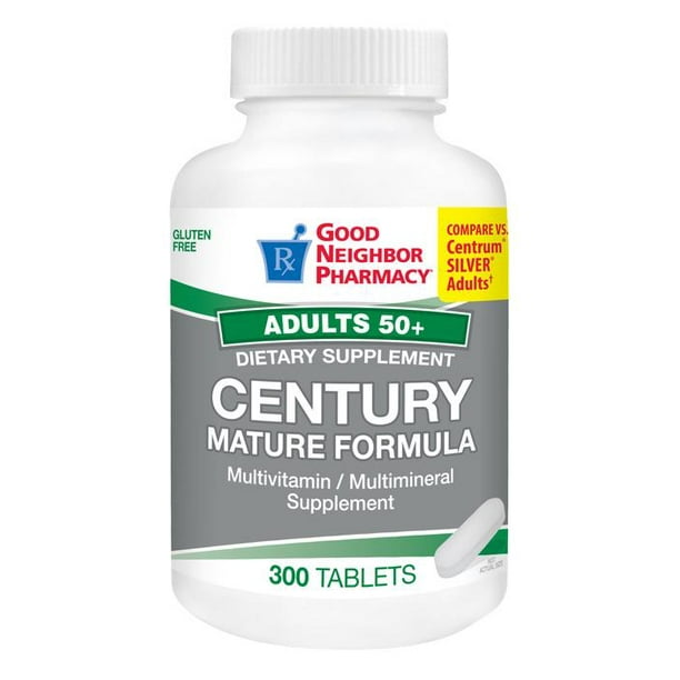 GNP Century Adult 50+ Mature Formula Multivitamin, 300 Tablets