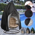 thumbnail image 3 of Moyic Cubierta de silla de huevo de poliéster para patio trasero, impermeable, a prueba de polvo, a prueba de sol, columpio portátil, Protector de Cubiertas para muebles de jardín Moyic HA067251-00, 3 of 6