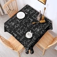 thumbnail image 2 of Math Equations Physics Icons Green Pattern Square Tablecloth,Waterproof Square Table Cover,Wipeable Spillproof Washable Table Cover for Home Kitchen Party Decor 60"x60"(152x152cm), 2 of 6