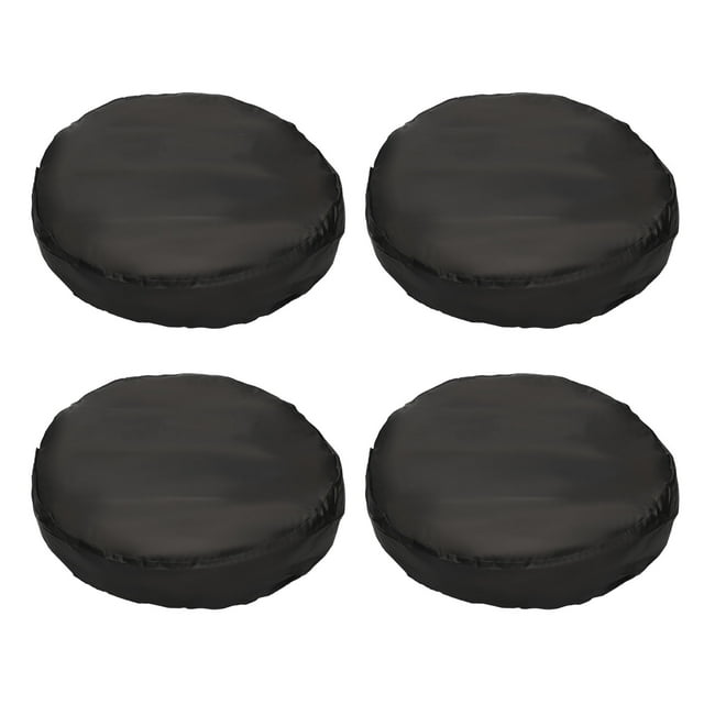 Funda para neumáticos Unique Bargains / Tela Oxford 210D duradera 86cm de ancho 66.5cm de altura para neumáticos de 56.35 a 65.8cm / 4Pcs negra