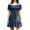 Navy, variant on Renaissance Costume Women Pirate Off Shoulder Corset Dress Wine M