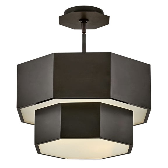 Hinkley Lighting - Facet - 60W 5 LED Medium Convertible Flush Mount In Modern