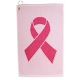 thumbnail image 2 of JP Lann Pink Ribbon Cancer Awareness Golf Towel (Pink/White), 2 of 4