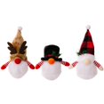 thumbnail image 1 of 4 pcs Christmas decoration items Q edition rudolph luminescent faceless dwarf pendant with lamp, 1 of 5