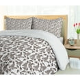 thumbnail image 5 of Ambesonne Nature Art Duvet Cover Sets, Branches and Lilac Trees, 2-King, Brown White, 5 of 7